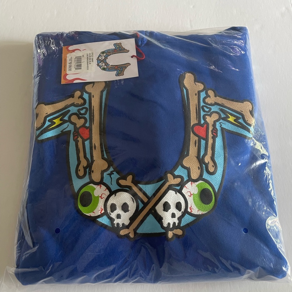 True Religion x Chief Keef Blue Hoodie size L